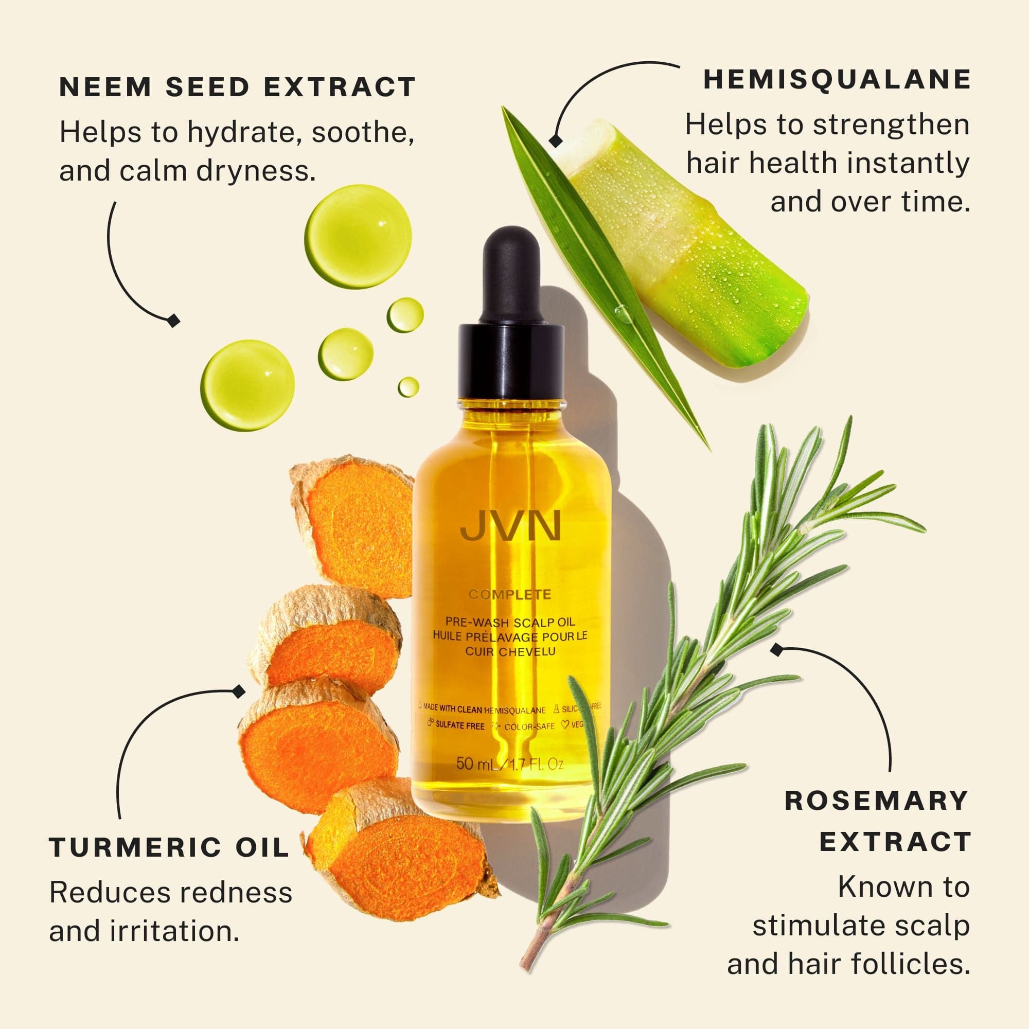 JVN Treatment Complete Pre-Wash Scalp Oil JVN Pre-Wash Scalp Oil | Rosemary-Infused Scalp Treatment sulfate-free silicone-free sustainable